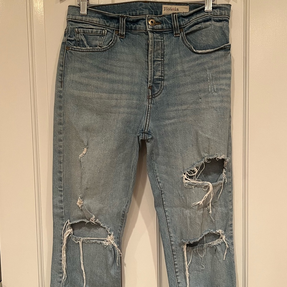 Pistola The Other Girl High Waist Slim Fit Jeans in As Advertised